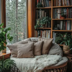 Page-Turners and Pine Trees: A Serene Sanctuary