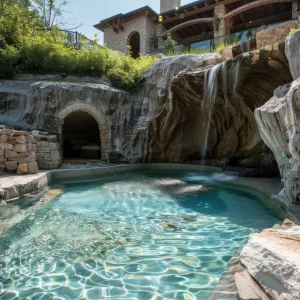 Pool With a Hidden Cave and Waterfall Entry