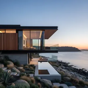 Cantilevered Shoreline Horizon House