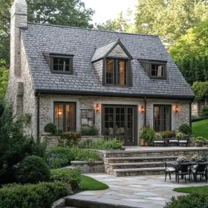 Stone Muse in the Garden Glow