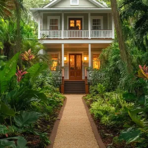 Verdant Haven Under Tropical Canopy