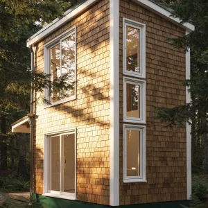 Cedar Lantern Tower In The Woods