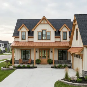 Copper Porch Cottage On Corner Lot