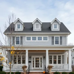 Brick-Trimmed Shingle Porch Harmony