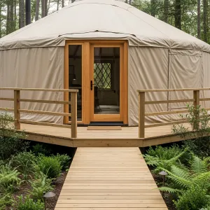 Circular Hideaway: The Earthy Yurt Escape