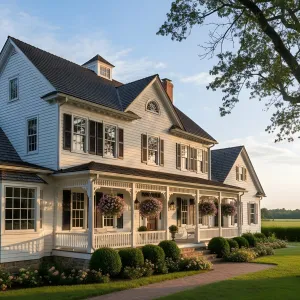 Sun-Dappled Colonial Porch Haven
