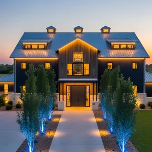 Dancing Lights: A Barn’s Twilight Performance