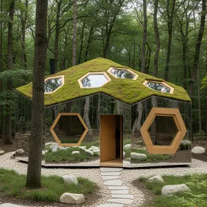 A Woodland Dome with a Fuzzy Roof