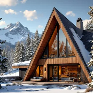 Apex Adventure Hut in the Snowy Serenity