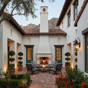 Mountain-View Courtyard With Fireside Lounge