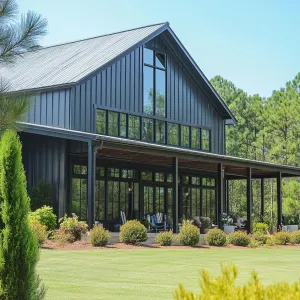 Steel Haven in the Sunlit Green