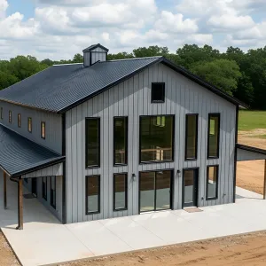 Sleek Rustic Refuge: The Steel Haven