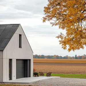 Sleek Metal Garage Door