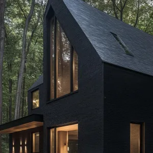 Onyx Refuge: A Black Brick Beauty