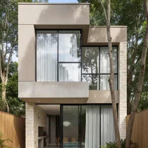 Soft-Edged Cube Nestled In Green