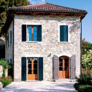 Sun-Kissed Villa with Stone Elegance