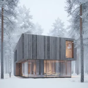 Snowbound Lantern House