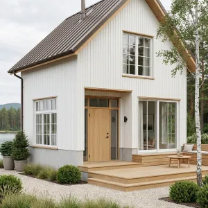 Birchfront Nordic Deckside Cottage