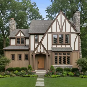 Willowcrest Tudor With Lattice Light
