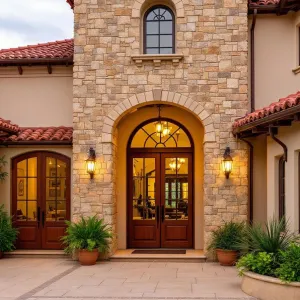 Stone Tower Delight with Elegant Entrances