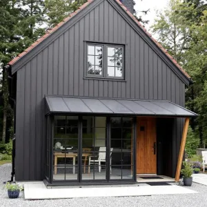 Charcoal Cabana with a Modern Flair