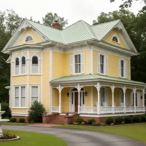 Chartreuse Roof Victorian Wrap