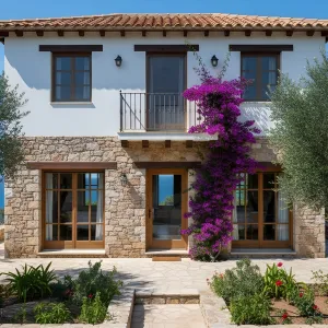 Rustic Bliss with a Bougainvillea Kiss