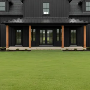 Midnight Gable With Porch Rhythm