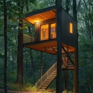 Minimalist Steel and Wood Blend
