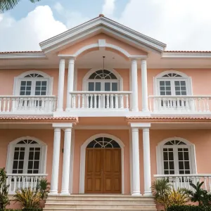 Coral Colonial: An Arched Retreat
