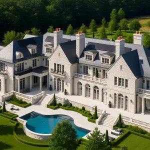 Elegant Stone Manor Embellished with Endless Greenery