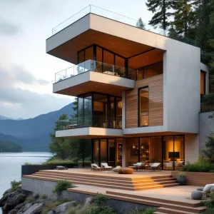 Stacked Serenity Overlooking the River