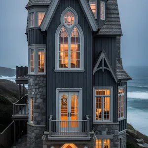 Stormy Sentinel by the Sea