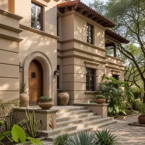 Rustic Elegance: Cacti, Sunlight, and Sturdy Walls