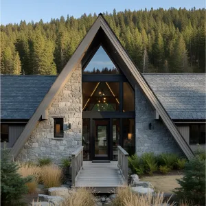 A-Frame Enchantment: The Stone and Glass Ballet