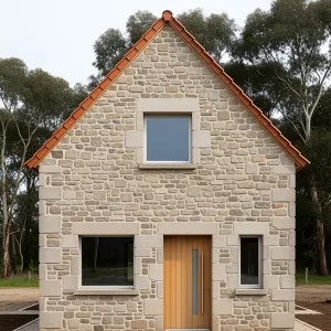 Stone House with a Slice of Sky
