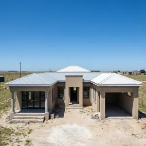 Pastel Prairie Courtyard Bungalow