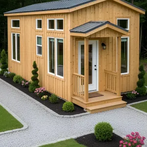 Tiny Timber Treasure with a Cute Porch
