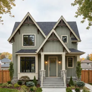 Triple Gable Sage Family Perch