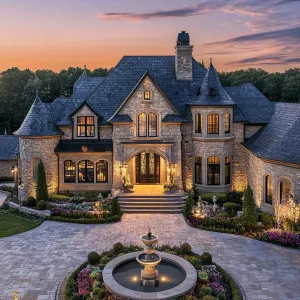 Fairytale Fortress with Floral Fountains