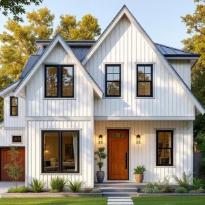 Gable Parade: Bright Farmhouse Cottage with a Pop of Warmth