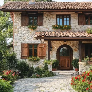 Preview of Rustic Reverie with Stone Facade