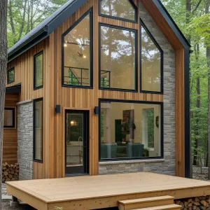 Quaint Forest Nook with Modern Touches