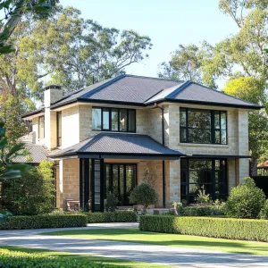 Elegant Stone Residence Nestled in Nature