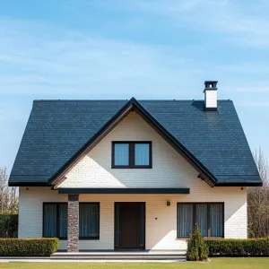 Elegant White Gable Dwelling