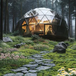 Geodesic Dome With a Forest Glade