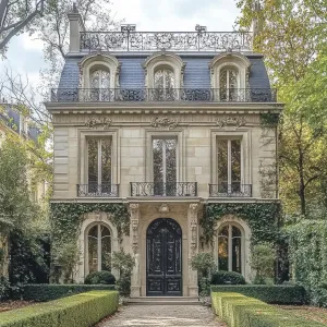 Grandeur Manor With Ivy Adornments