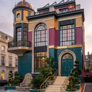 Opulent Carnival Facade Townhome