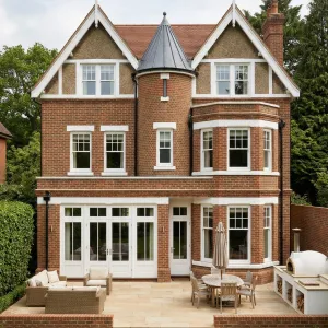 Towered Edwardian Retreat With Sunlit Terrace