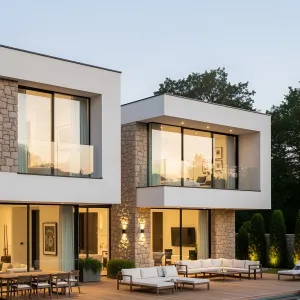 Modern Villa with Poolside Elegance